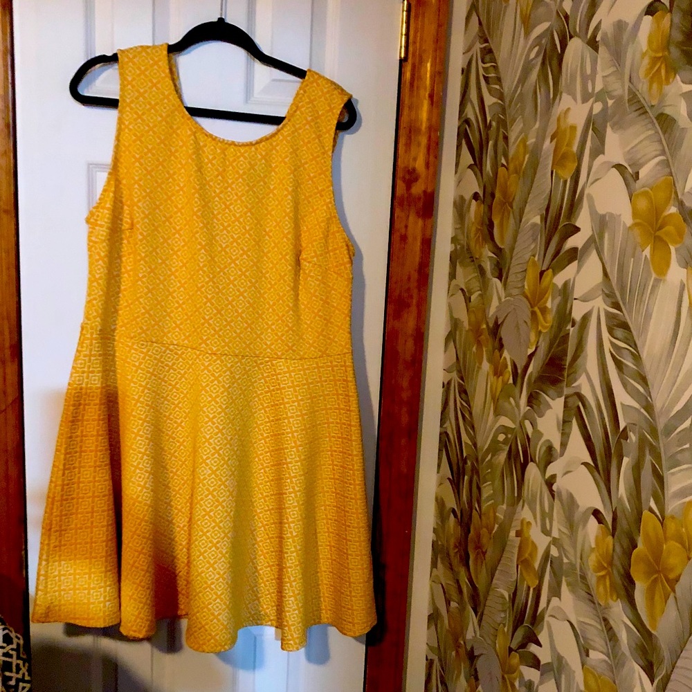 Yellow Pattern Summer Dress